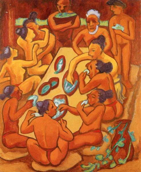 In The Women's House by Hermann Max Pechstein