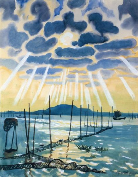 Large Net by Hermann Max Pechstein