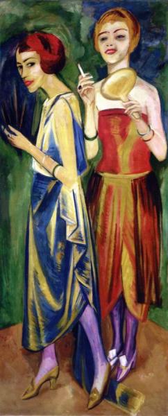 Mannequins by Hermann Max Pechstein