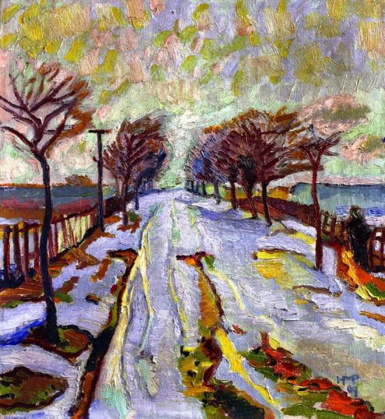 March Snow I by Hermann Max Pechstein