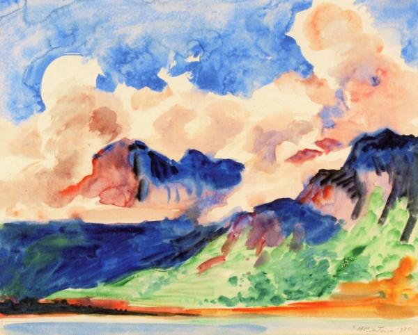 Mountain Study 7 by Hermann Max Pechstein