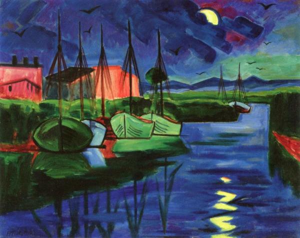 Night by Hermann Max Pechstein