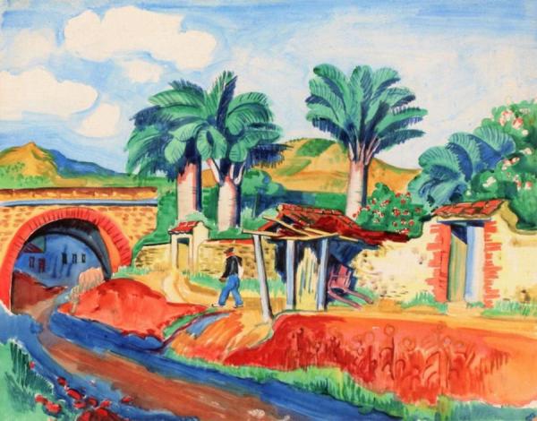 Path In Collioure by Hermann Max Pechstein Oil Painting Reproductions
