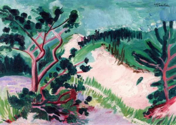 Pine Trees In The Dunes by Hermann Max Pechstein Oil Painting Reproductions