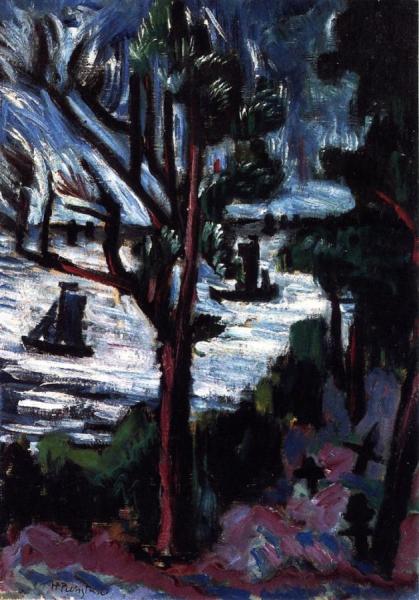 Pines At Haff by Hermann Max Pechstein