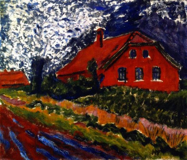 Red Fisherman's House by Hermann Max Pechstein