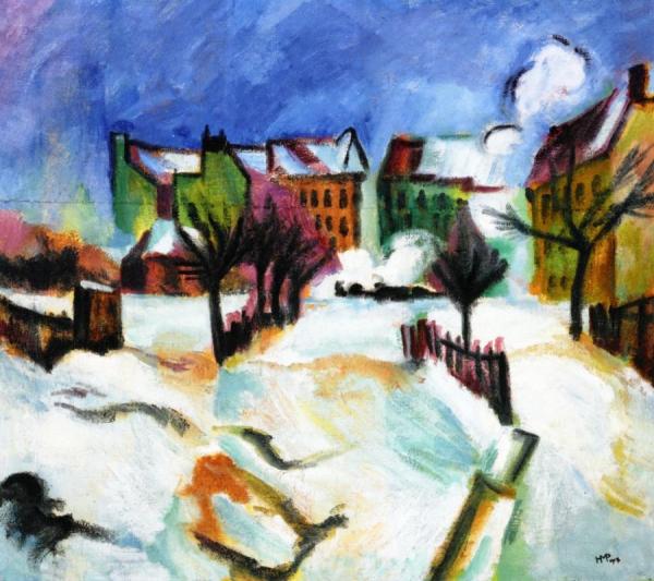 Snowscape by Hermann Max Pechstein