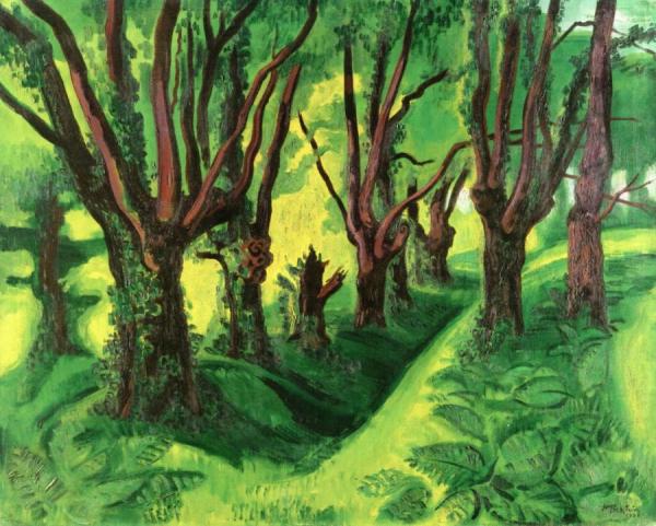 The Forest In The Pyrenees by Hermann Max Pechstein