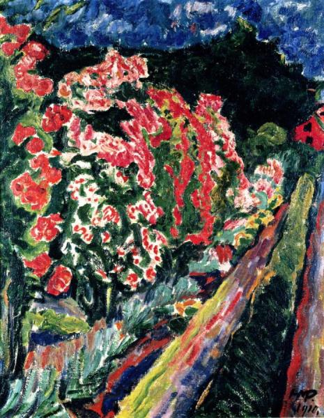 The Garden Edge by Hermann Max Pechstein
