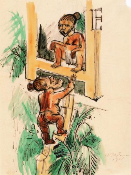 Treehouse by Hermann Max Pechstein