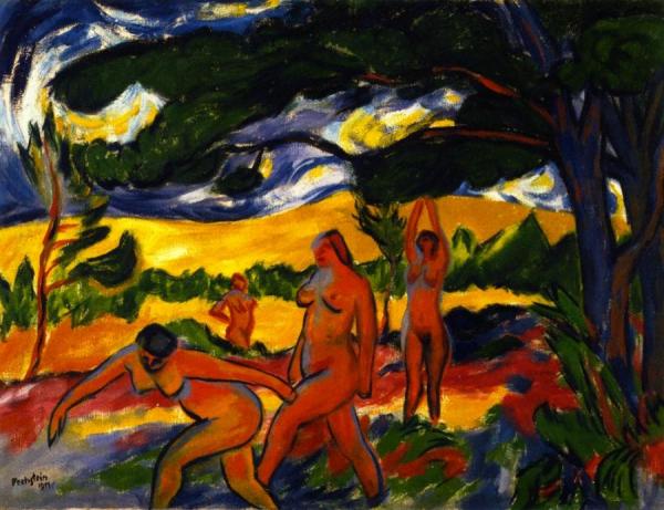 Under The Trees by Hermann Max Pechstein