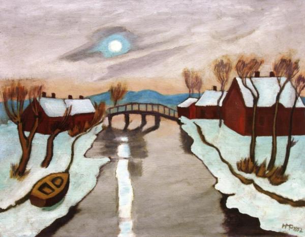 Winter Morning by Hermann Max Pechstein Oil Painting Reproductions