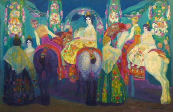 Feria In Valencia by Hermen Anglada Camarasa