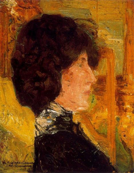 Head Of Berthe by Hermen Anglada Camarasa