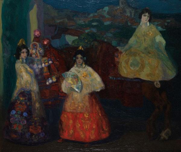 Jóvenes De Liria by Hermen Anglada Camarasa