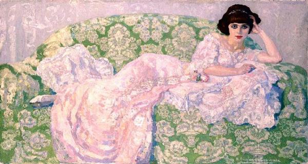 La Gata Rosa by Hermen Anglada Camarasa