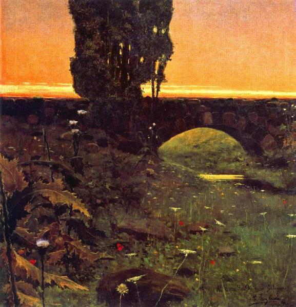 Landscape With Bridge by Hermen Anglada Camarasa