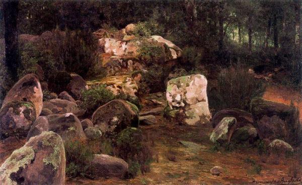 Landscape With Rocks by Hermen Anglada Camarasa