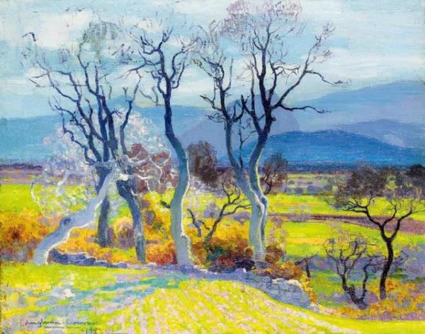 Landscape With Trees, Mallorca by Hermen Anglada Camarasa