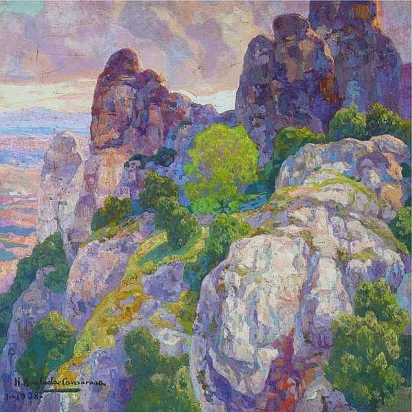 Montserrat by Hermen Anglada Camarasa Oil Painting Reproductions