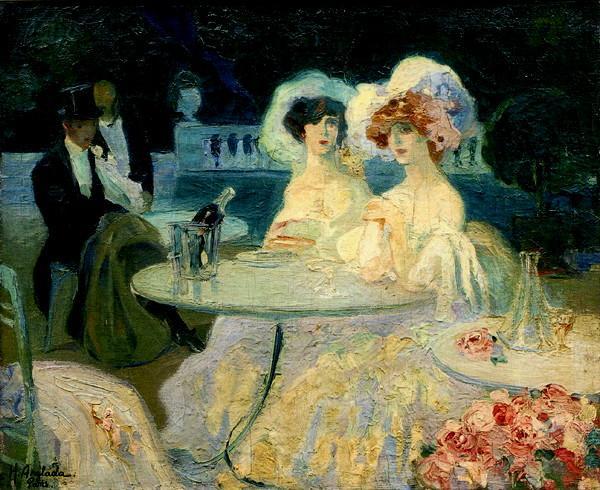 Night Cafe by Hermen Anglada Camarasa Oil Painting Reproductions