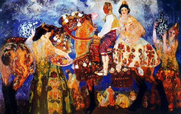 Peasants Of Gandía by Hermen Anglada Camarasa