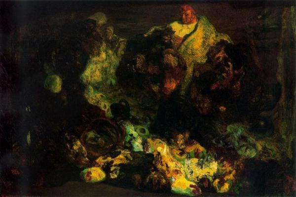 Poultry Seller by Hermen Anglada Camarasa Oil Painting Reproductions