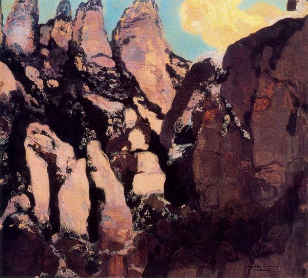 Snowy Montserrat by Hermen Anglada Camarasa