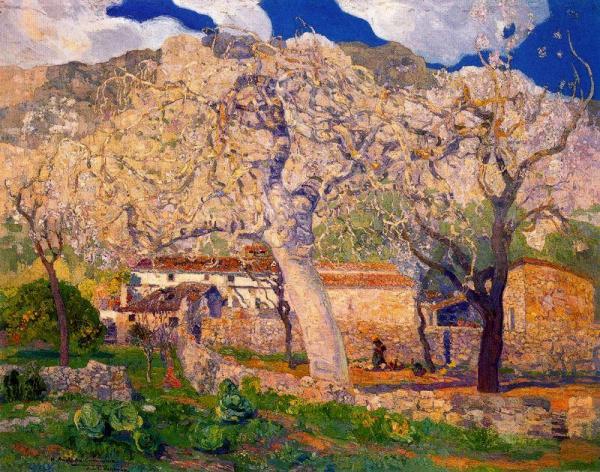 The Fig Tree In The Garden, Winter. Majorca by Hermen Anglada Camarasa