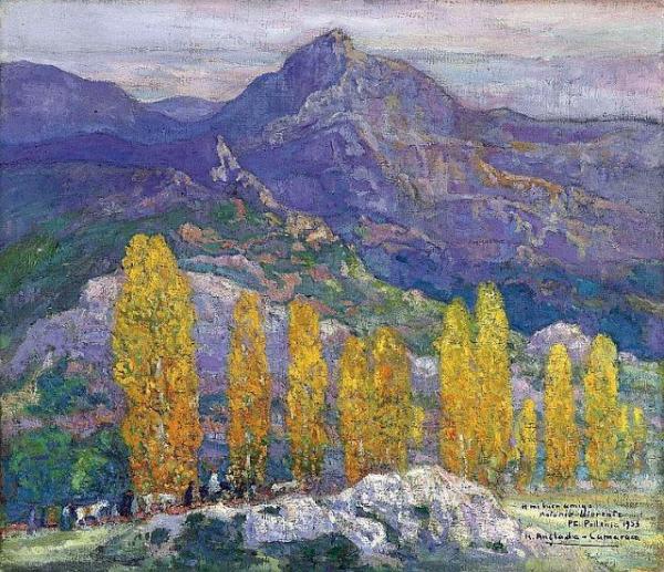 The Mountains Above Pollensa, Majorca by Hermen Anglada Camarasa