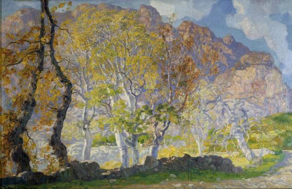 The Nettletrees Of Bóquer, Circa 1918 by Hermen Anglada Camarasa