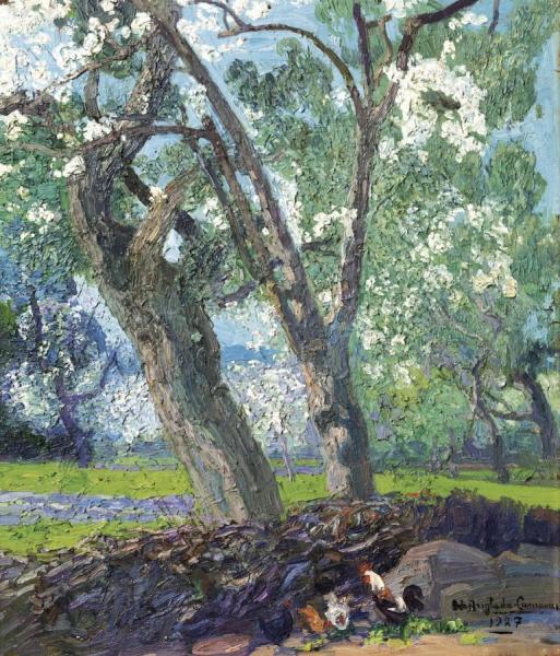 Trees In A Landscape by Hermen Anglada Camarasa
