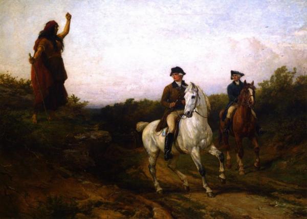 Meg Merrilies And The Laird Of Ellangowan by Heywood Hardy