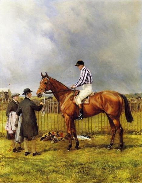 Portrait Of Captain F. W. Forester On Denis Auburn by Heywood Hardy