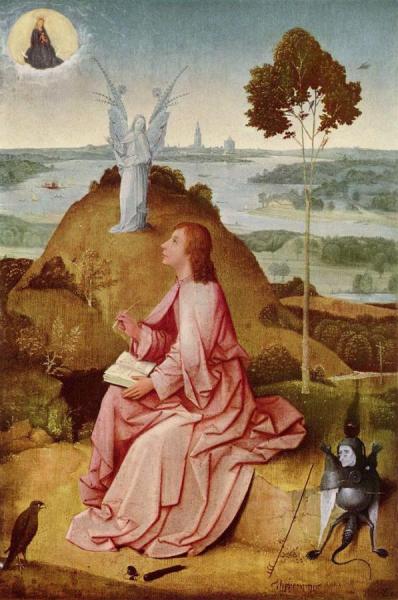 Saint John The Evangelist On Patmos by Hieronymus Bosch Oil Painting Reproductions