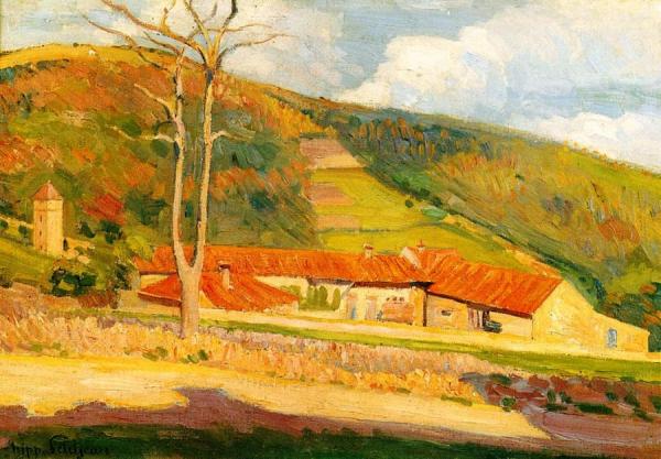 Landscape by Hippolyte Petitjean Oil Painting Reproductions