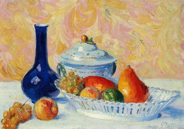 Still Life With Fruit by Hippolyte Petitjean
