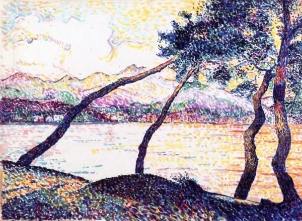 Umbrella Pines, Sainte-maxime by Hippolyte Petitjean