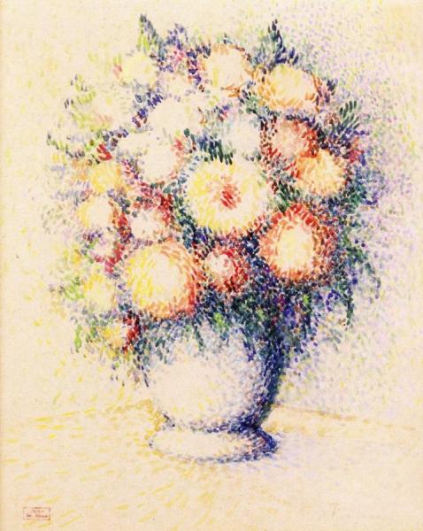 Vase Of Flowers by Hippolyte Petitjean