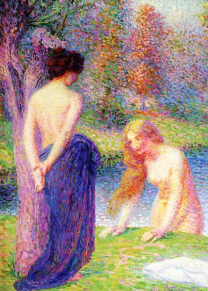 Women Bathing by Hippolyte Petitjean