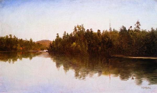 Saranac Lake, 1869 by Homer Dodge Martin