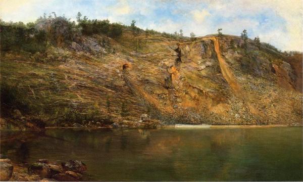 The Iron Mine, Port Henry, New York by Homer Dodge Martin