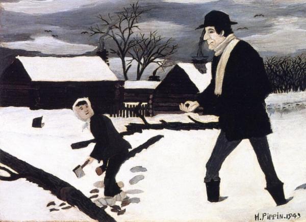 Abe Lincoln, The Good Samaritan by Horace Pippin Oil Painting Reproductions