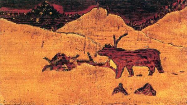 Bear Hunt I by Horace Pippin