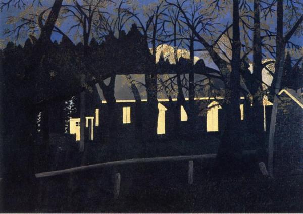 Birmingham Meeting House Iv by Horace Pippin