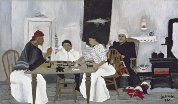 Domino Players by Horace Pippin