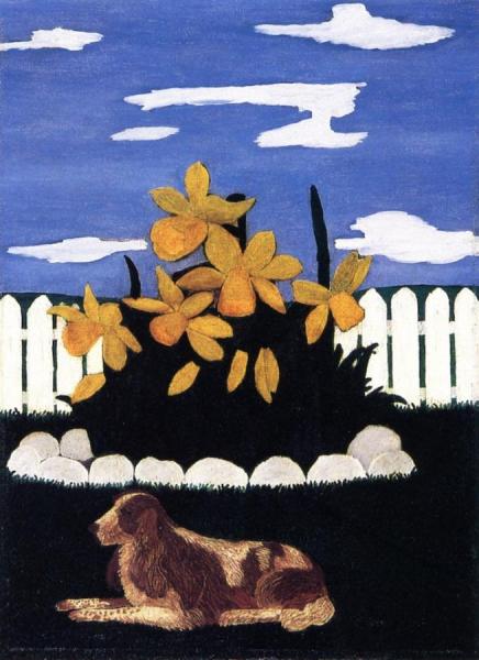Giant Daffodils by Horace Pippin