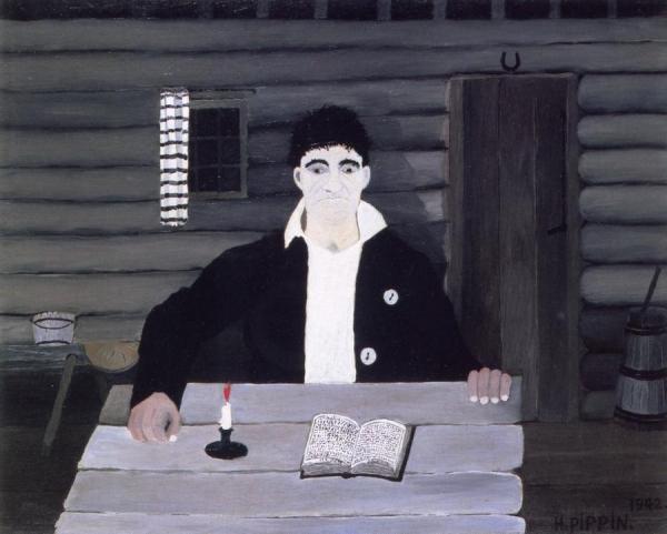 John Brown Reading His Bible by Horace Pippin