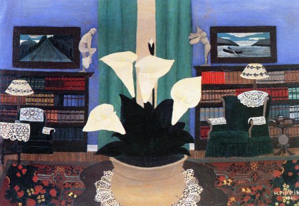 Lilies by Horace Pippin Oil Painting Reproductions