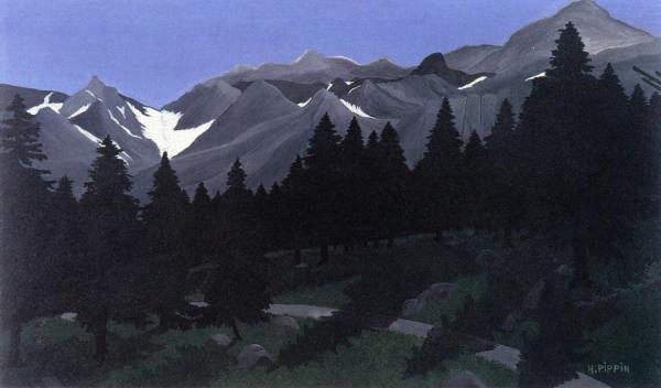 Mountain Landscape by Horace Pippin Oil Painting Reproductions